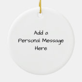 Nourriture amusante Ornement de Noël, Plaque de fr (Dos)