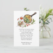 Nourriture appétissante Invitation de Noël (Debout devant)