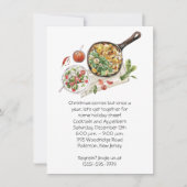 Nourriture appétissante Invitation de Noël (Devant)