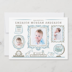 Nourriture murale Faire-part de naissance bébé