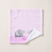 Nourriture Pois pour bébé Pink Elephant Girl's Nur (Gant de toilette)