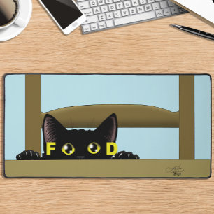 Nourriture pour chat noir Humour de chat affamé