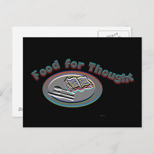 Nourriture Pour La Pensée - Carte Postale (Devant / Derrière)