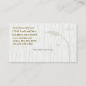 Nourritures saines cultivant le carte de visite (Dos)