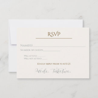 Nous acceptons deux cartes RSVP