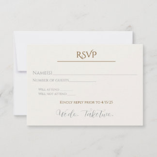 Nous acceptons deux cartes RSVP