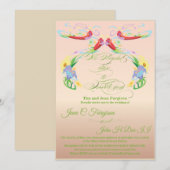 Nous aimerions vous invitation faire-part de maria (Devant / Derrière)