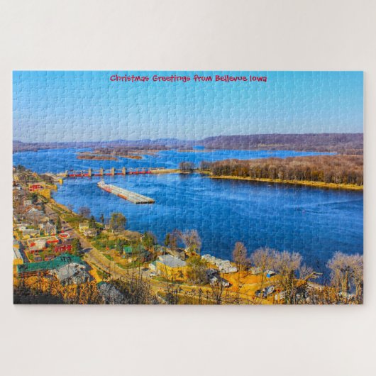 Nous aimons Bellevue Iowa. Puzzle (Horizontal)