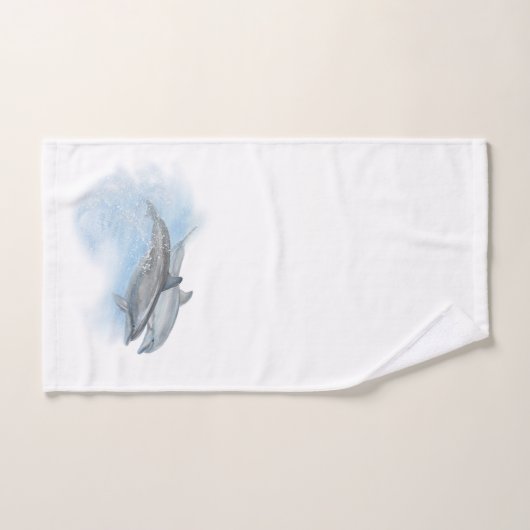 Nous AIMONS des dauphins de Bottlenose ! (Serviette à main)