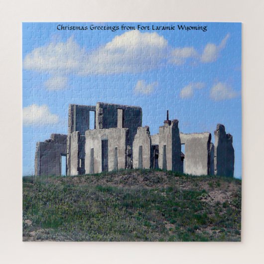 Nous Aimons Fort Laramie Wyoming. Jigsaw Puzzle (Vertical)