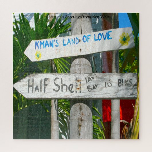 Nous aimons Key West en Floride Puzzle (Vertical)