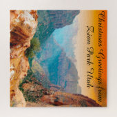 Nous aimons le parc Zion Utah Puzzle (Horizontal)