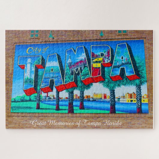 Nous aimons le puzzle de Tampa Floride (Horizontal)