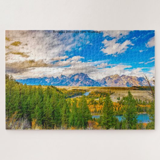 Nous aimons le puzzle de Wyoming (Horizontal)