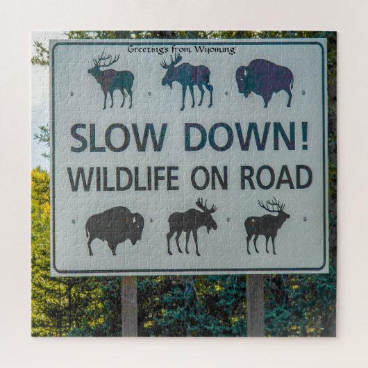 Nous Aimons Le Wyoming. Jigsaw Puzzle (Vertical)