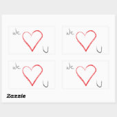 nous aimons les autocollants (Feuille)