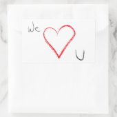 nous aimons les autocollants (Sac)