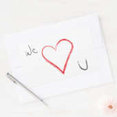 nous aimons les autocollants (Enveloppe)