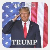 Nous aimons les autocollants Trump (Devant)