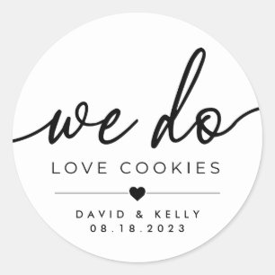 Nous Aimons Les Cookies Sticker Rond, PGH Table Co