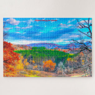 Nous aimons les forêts du Wisconsin. Jigsaw Puzzle