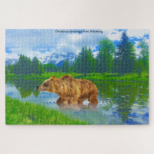 Nous aimons les ours Brown Wyoming Jigsaw Puzzle (Horizontal)