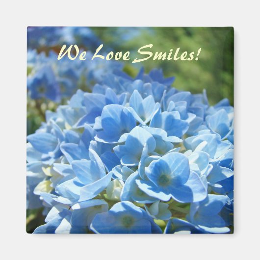 Nous aimons les sourires ! aimants Fleurs d'horten (Devant)