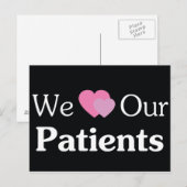 Nous aimons nos patients Carte postale (Devant / Derrière)