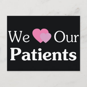 Nous aimons nos patients Carte postale