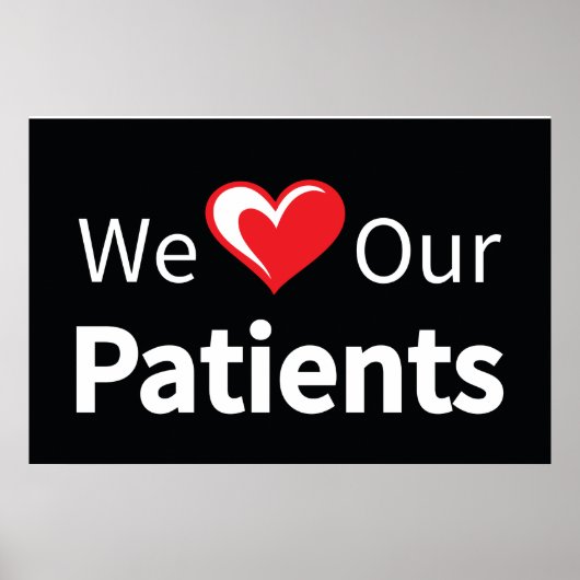 Nous aimons nos patients Poster (Devant)