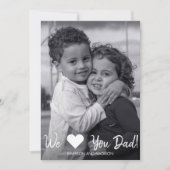 Nous aimons papa Carte photo Fête des pères (Devant)