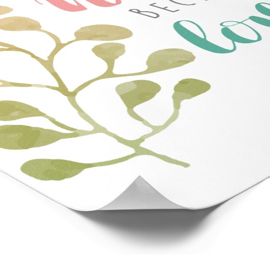 Nous aimons parce qu'Il premier Christian POSTER (Coin)