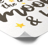 Nous aimons poster de nurserie Lune Enfants Chambr (Coin)