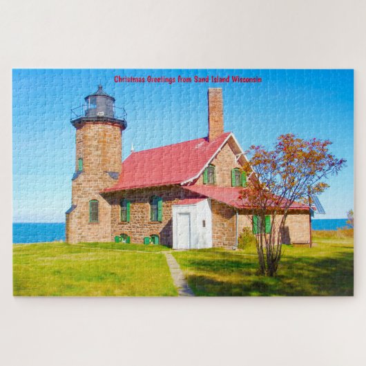 Nous aimons Sand Island Wisconsin. Jigsaw Puzzle (Horizontal)