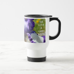 NOUS AIMONS UN PATRON HEUREUX ! Tasse à café de bu