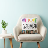 nous aimons "votre texte" coussin d'oreiller (Chaise)