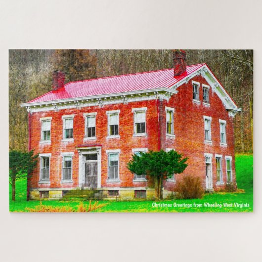 Nous aimons Wheeling Virginie-Occidentale. Puzzle (Horizontal)