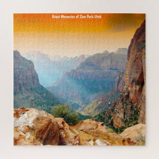 Nous aimons Zion Park Utah Jigsaw Puzzle (Vertical)