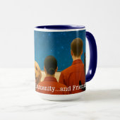 'Nous allons aux étoiles' 15oz de café Mug (Devant droit)