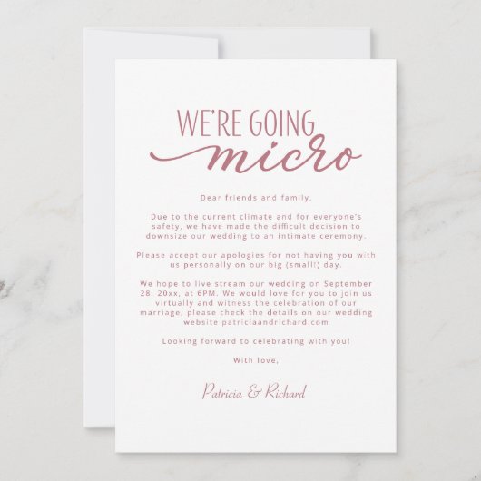 Nous allons réduire la taille du Faire-part Mariag (Devant)