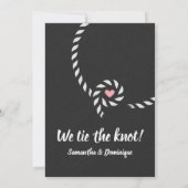 Nous attachons le faire-part de mariage de noeud (Dos)