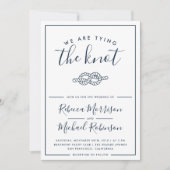 Nous attachons le faire-part de mariage nautique (Devant)