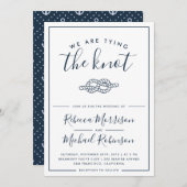 Nous attachons le faire-part de mariage nautique (Devant / Derrière)