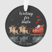 Nous attendons Père Noël Ho ! Ho ! Ho ! Vacances d (devant)