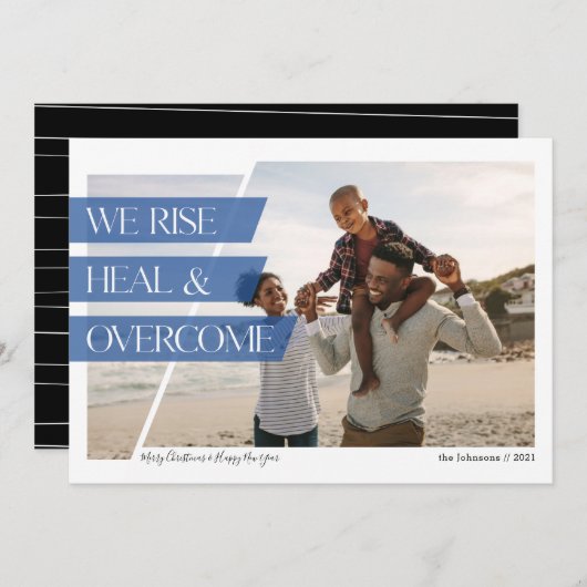 Nous Augmentons Moderne Carte photo de vacances (Devant / Derrière)