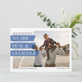 Nous Augmentons Moderne Carte photo de vacances (Debout devant)