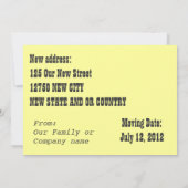 Nous avançons dans le faire-part (Dos)