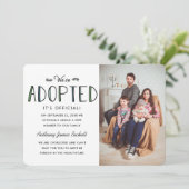 Nous avons adopté | Faire-part d'adoption (Debout devant)
