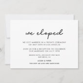 Nous avons adopté le faire-part mariage simple (Devant)