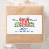 Nous avons bougé ! Étiquette de adresse (En situation)